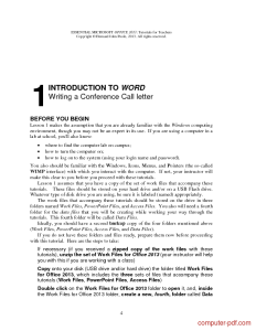 [PDF] Introduction to Word 2013 free tutorial for Beginners