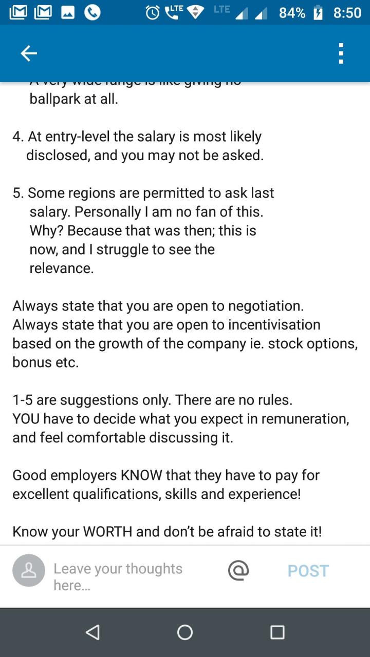 How To Answer Expected Salary In Resume