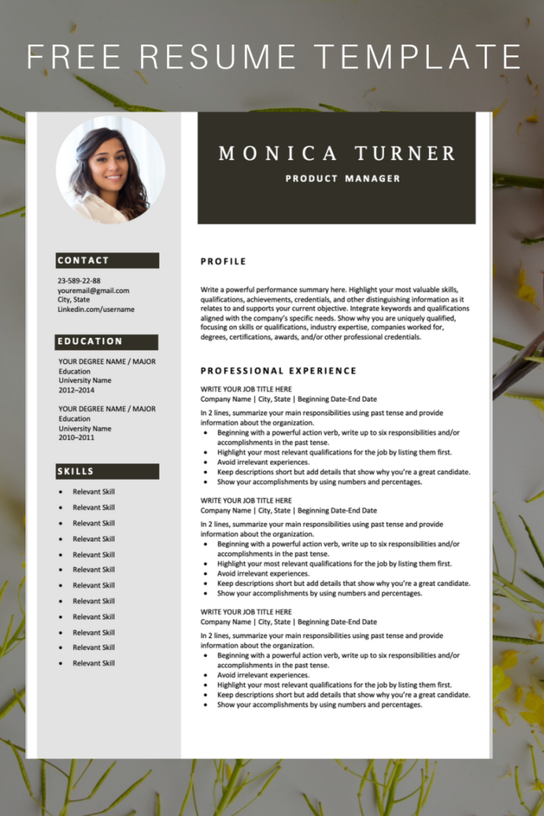 How To Make Resume Word Template