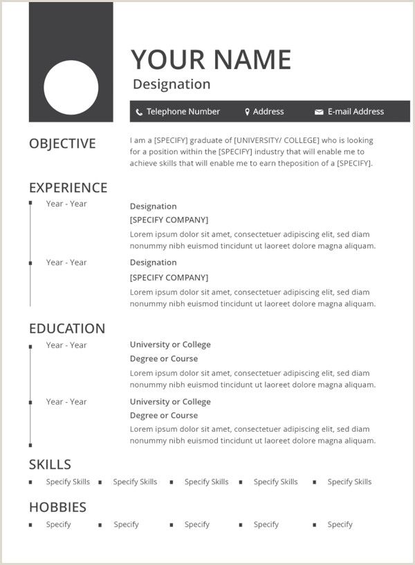 Resume Sample For Students Pdf