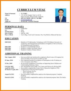 how to write a professional cv Cv format for job, Resume template