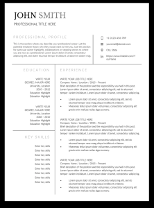 Download 1Page Free Resume Template