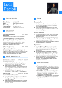 Work Experience Sample Cv For Accountant Simple Guidance For You In