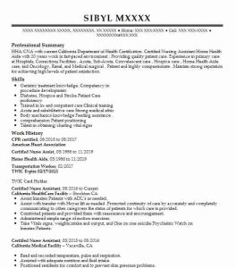 CPR Certified Resume Example Company Name Milpitas, California