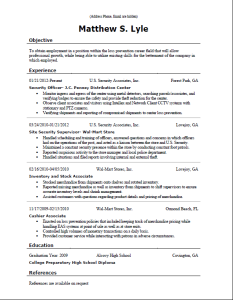 Rate my resume and give feedback (employee, applying, references