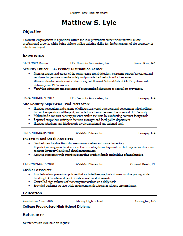 What Should I Write In My Resume For Objective