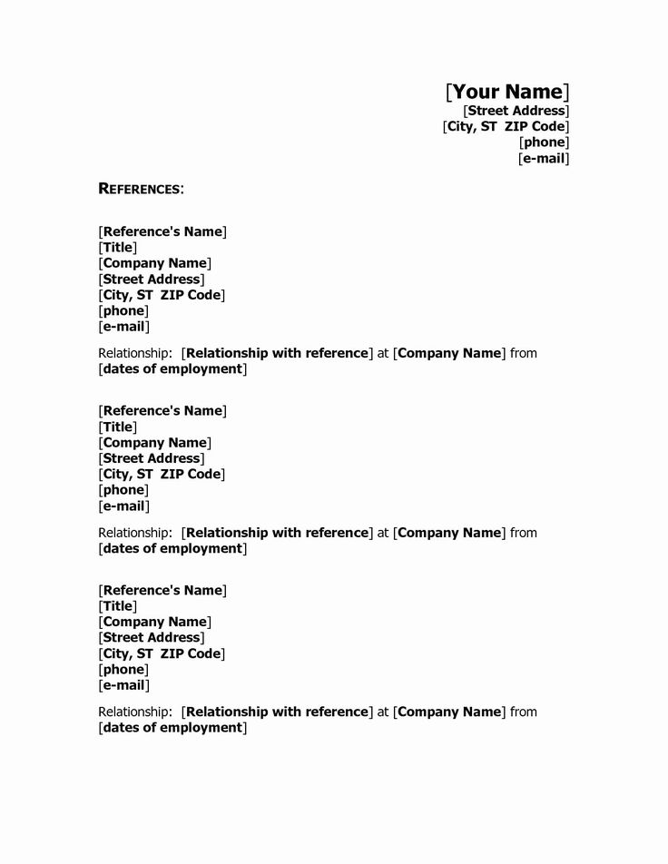 How To Write Reference Person In Resume