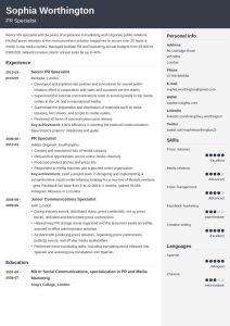 uk cv format template cubic Public relations resume, Resume examples