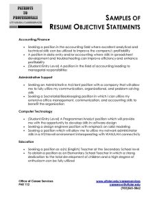 Sample Resume Objective Statement Free Resume Templates Resume