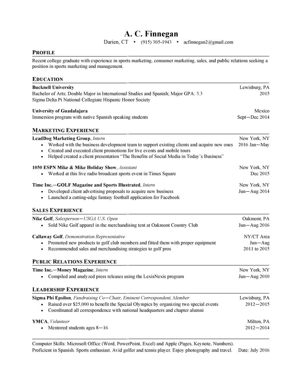 How To Put A Dual Degree On Resume