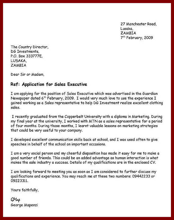 How To Write A Formal Application Letter For Job