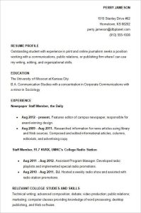 How To Write A Resume For College Students Cover Resume College