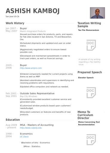 Fashion Buyer Resume Examples