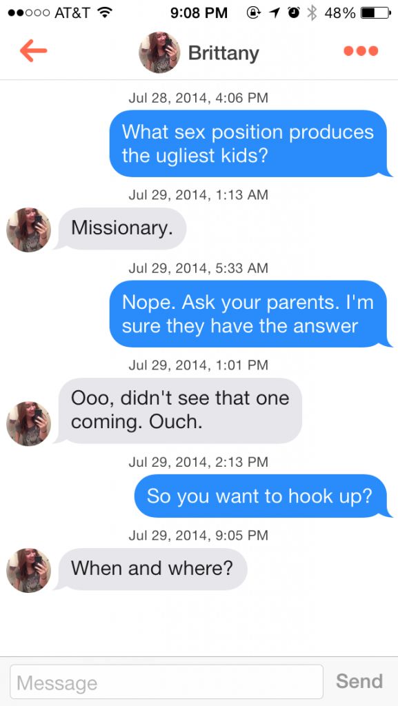 Tinder First Lines Funny