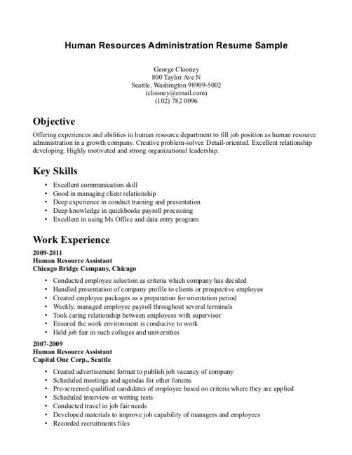 Entry Level Job Resume Summary