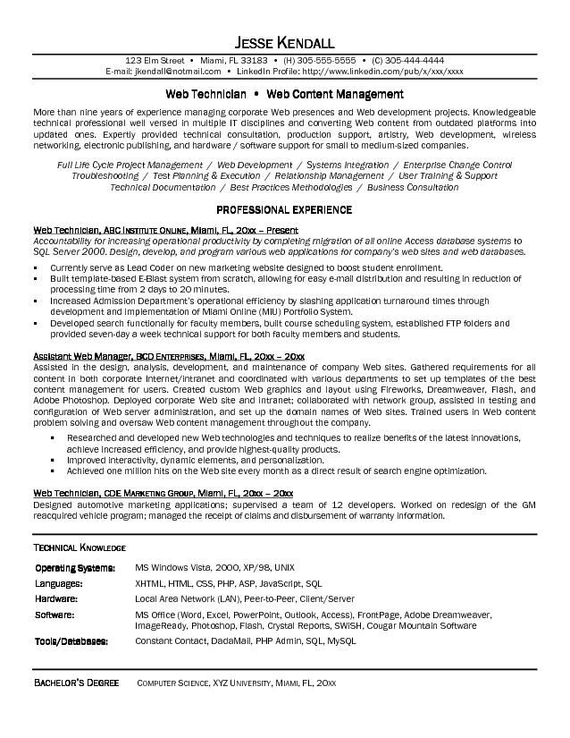 Application Support Engineer Resume