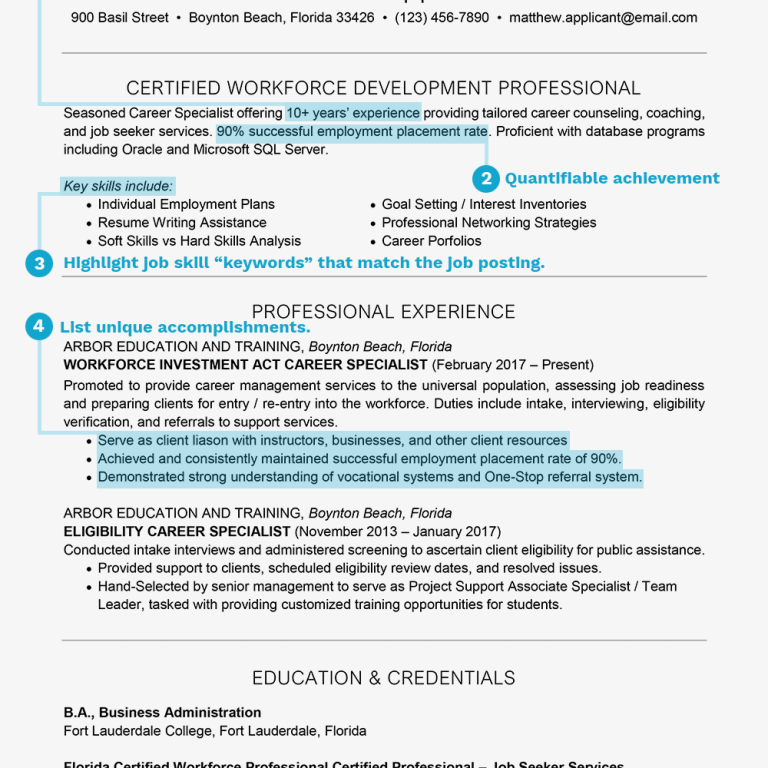 How To Write Professional Summary Of Resume