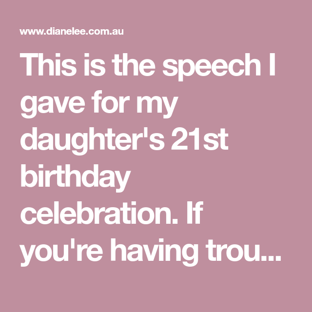 How To Write A Funny 21st Speech