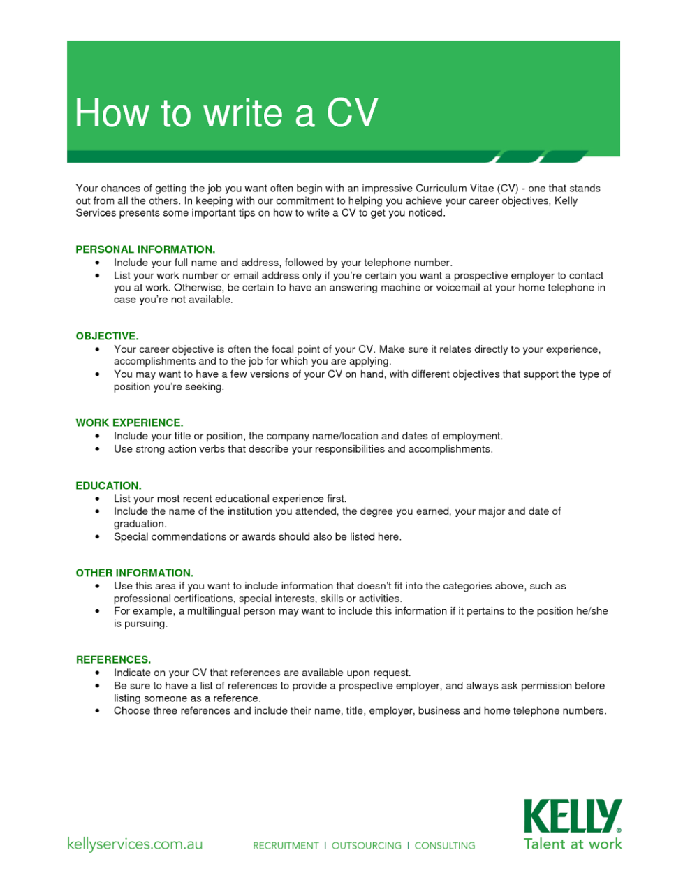 How Can I Write My Cv For Job