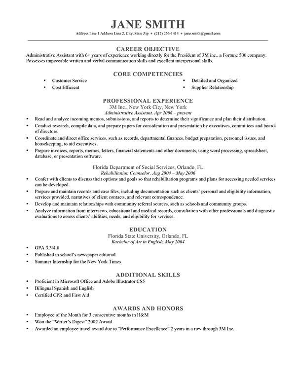 Art Resume Objective Examples