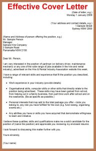 business letter example Job cover letter, Job application cover