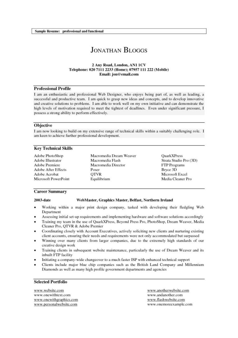 How To Write Profile In Resume Examples