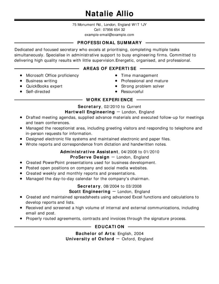 Job Hopping Resume Template