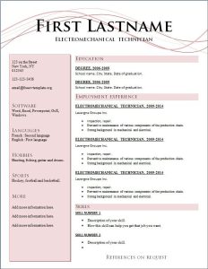 2015 Best Professional Resume Format Free resume template word