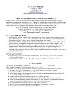 Resume Professional Profile Examples. Professional Profile On Resume