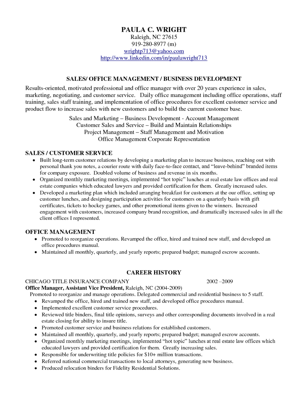 How To Write A Professional Profile For A Resume