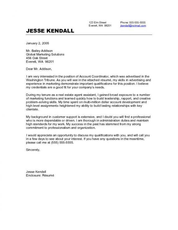 Cover Letter Teaching Photography Cover Letter Career change cover