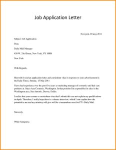 How To Write A Mail For Job Application With Resume in 2020 Simple