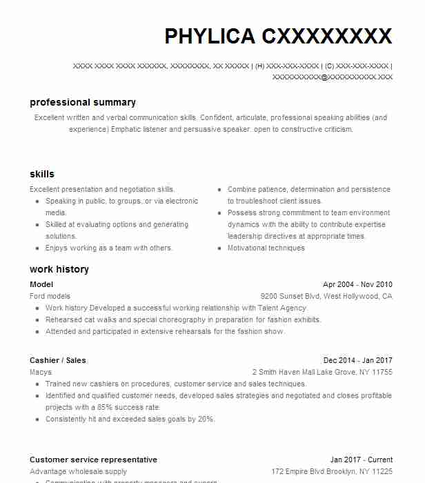 How To Make A Modeling Resume Mryn Ism