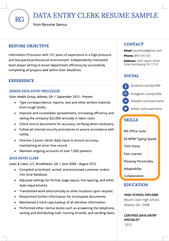 How To Write Skills Section In Resume