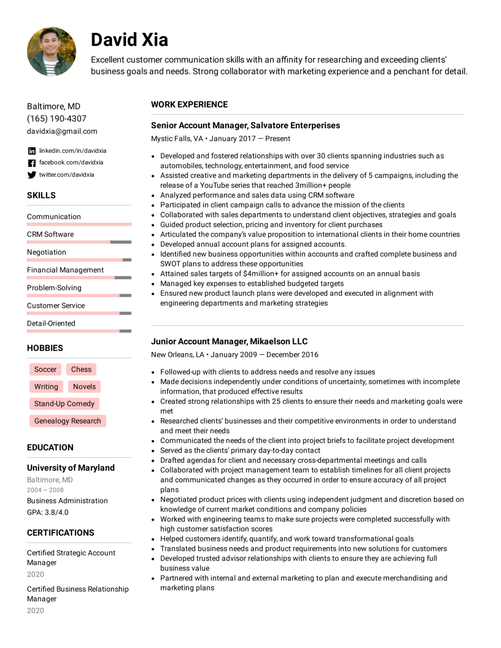How To Write A Resume For Management Position