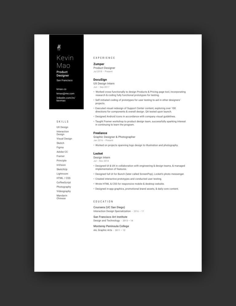 Ux Research Resume Examples