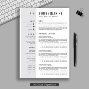 20212022 PreFormatted Resume Template with Resume Icons, Fonts and