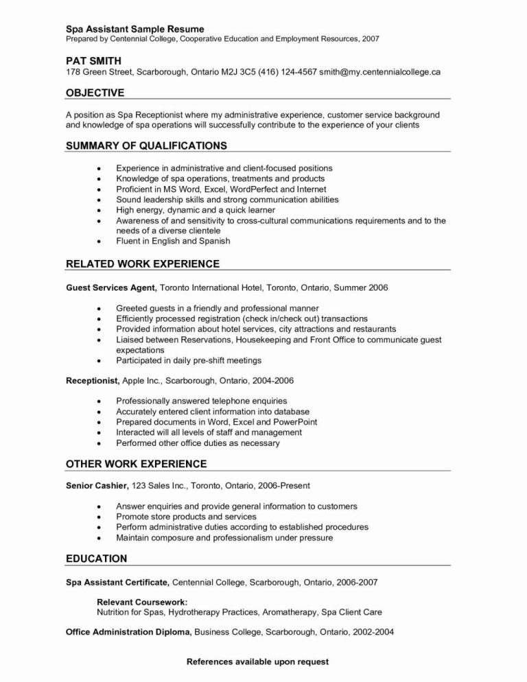 Medical Receptionist Resume Objective Examples