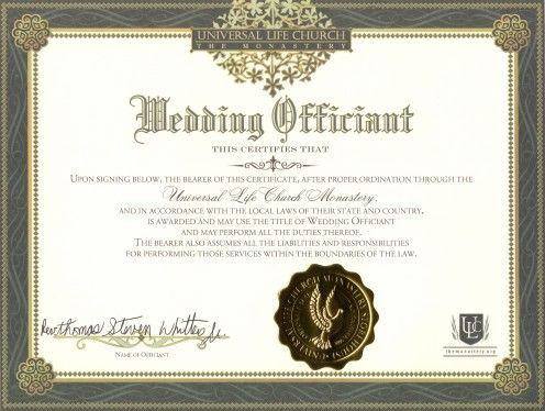 How To Be A Certified Wedding Officiant