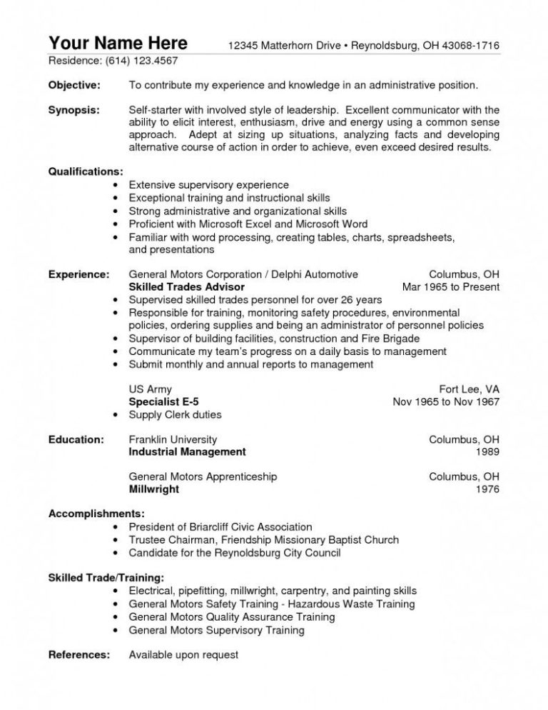 Warehouse Manager Experience Resume Sample