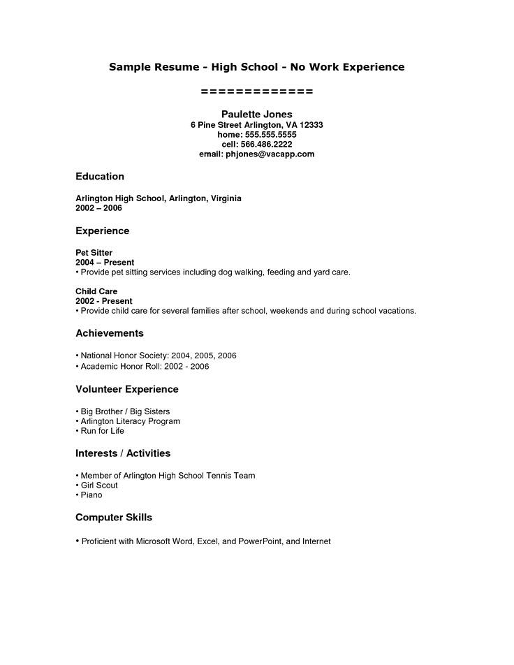 Resume Examples For Teachers With No Experience