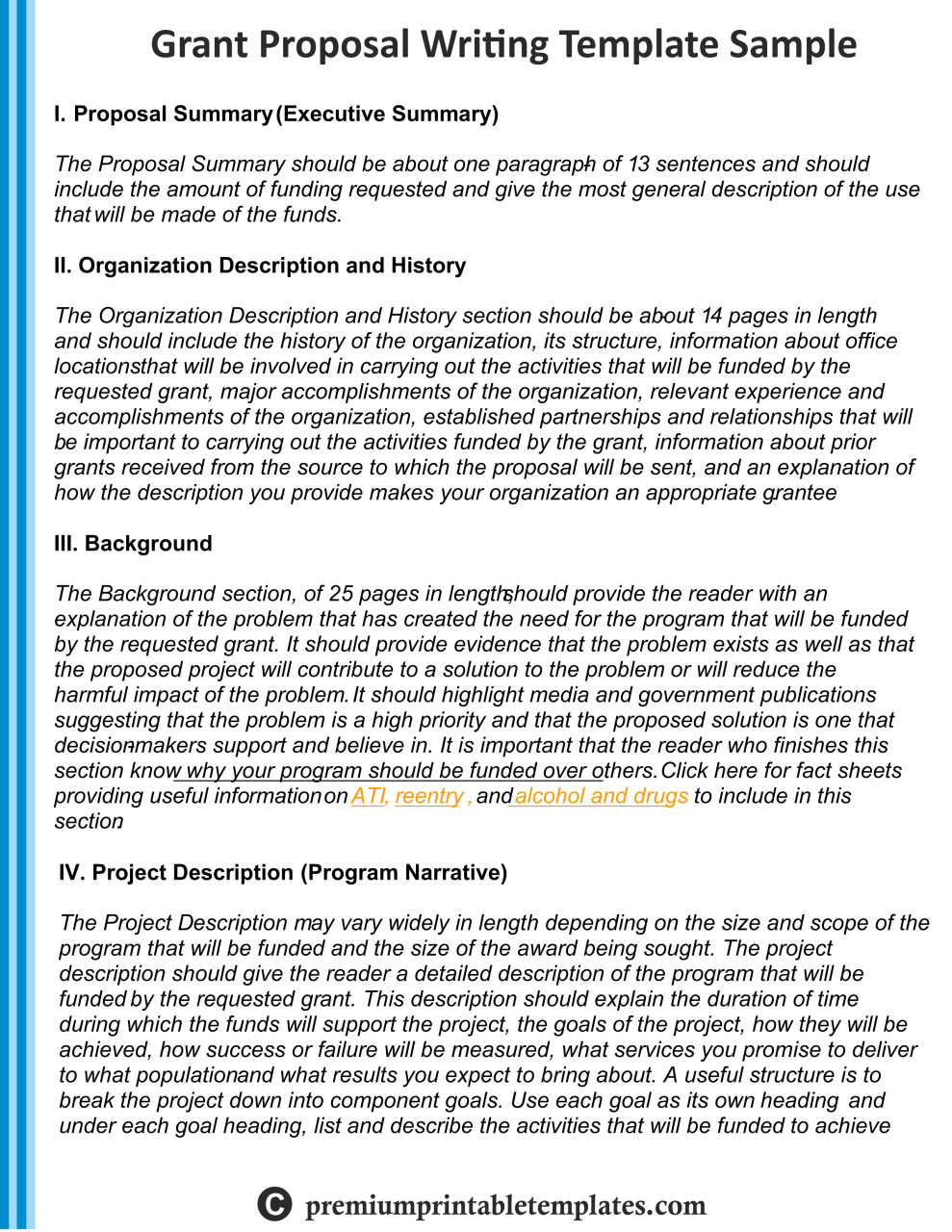 Grant Writing Proposal Sample [Pack of 5] Proposal writing, Grant