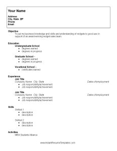 The appealing College Student Resume Templates At