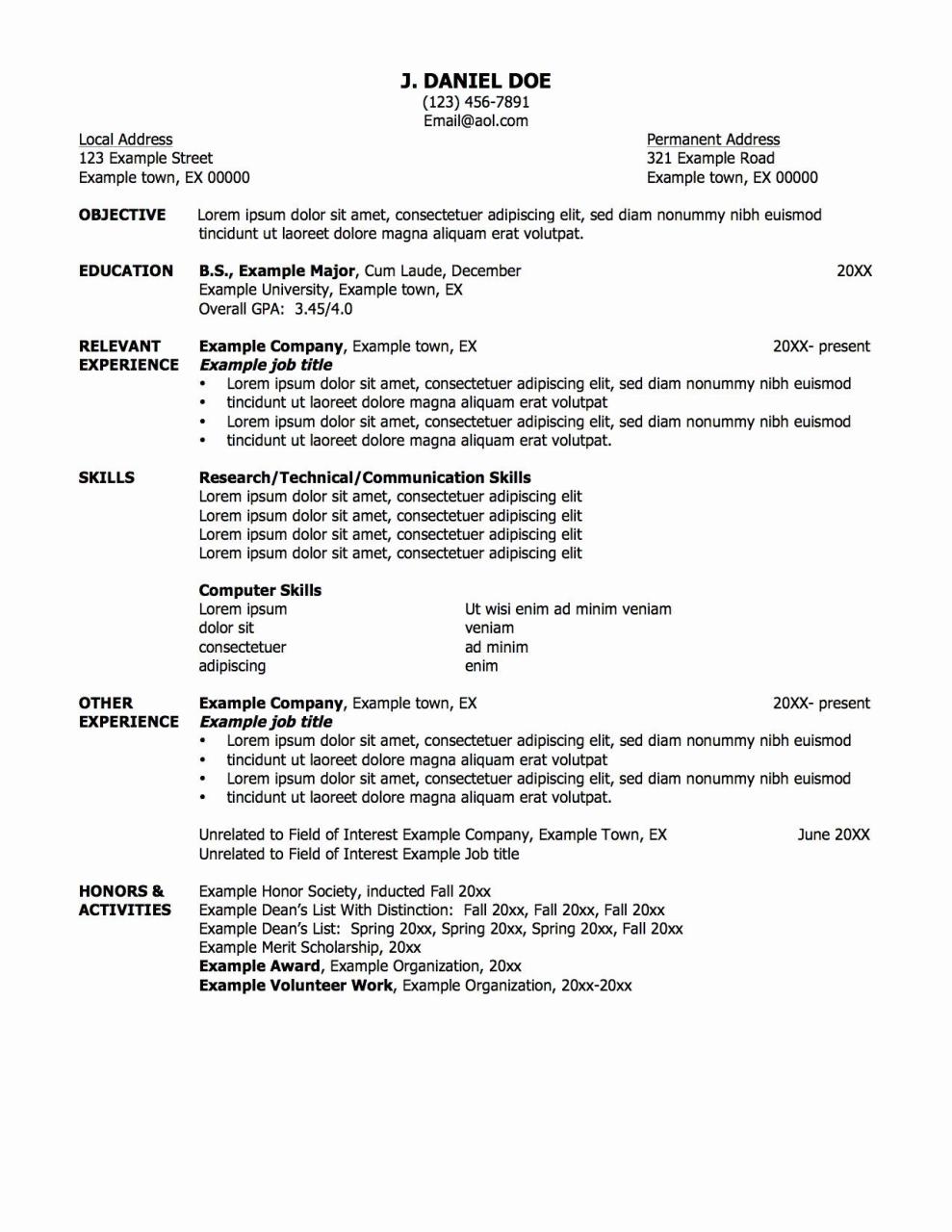 What Should I Put For My Resume Headline Resume Samples