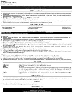 Digital Marketing Resume Samples Marketing resume, Free printable