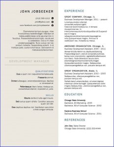 Canadian Resume Format For It Professionals