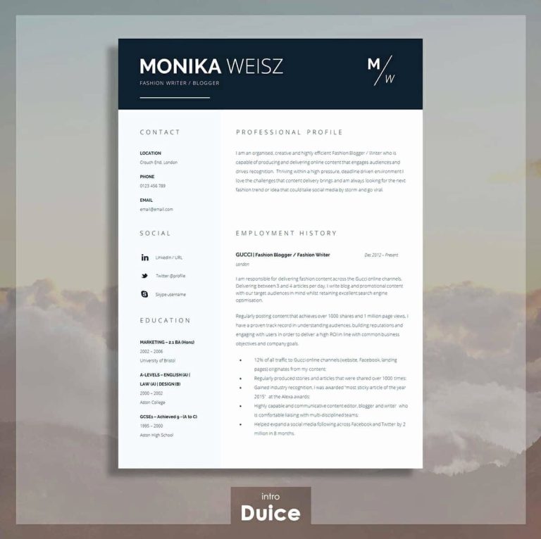 Online Resume Website Examples