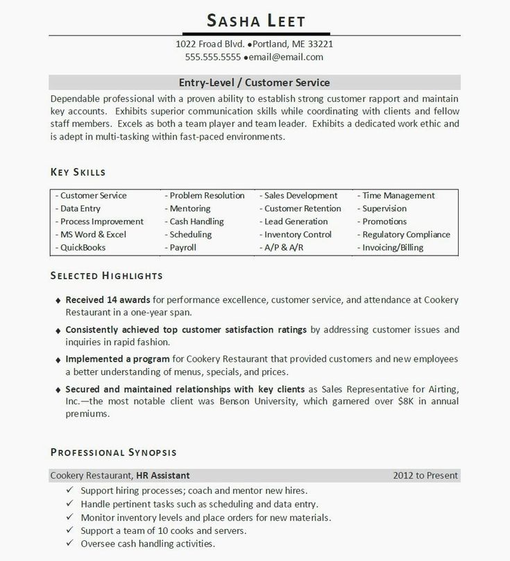 Resume Format Key Skills Resume Templates Resume skills section