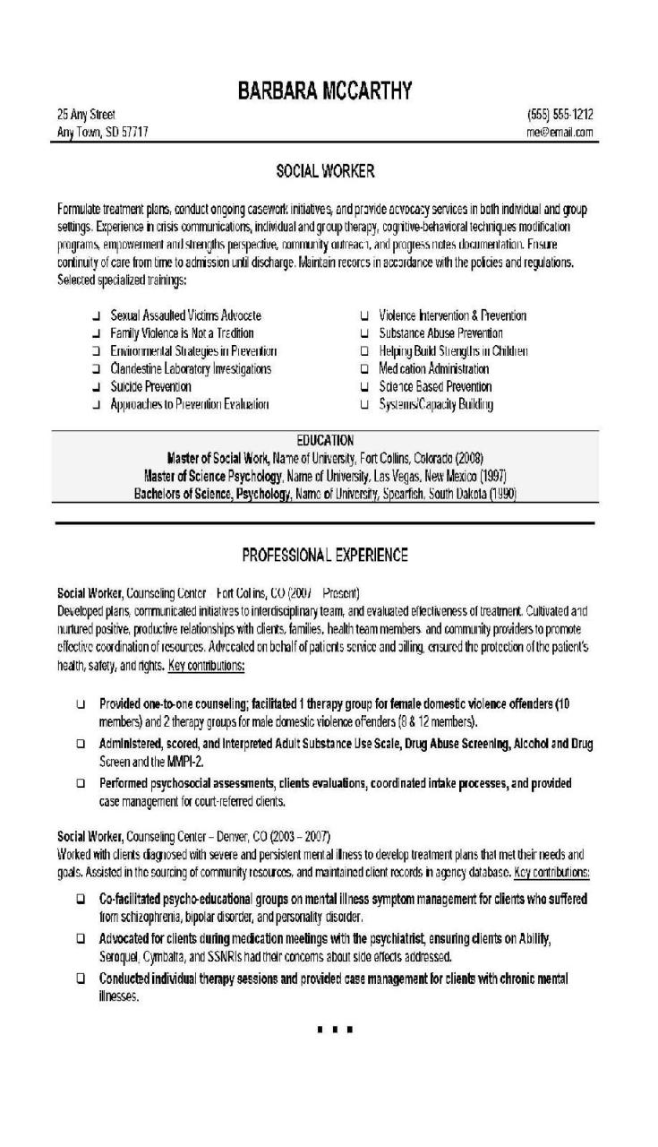 Psychology Resume Objective Examples
