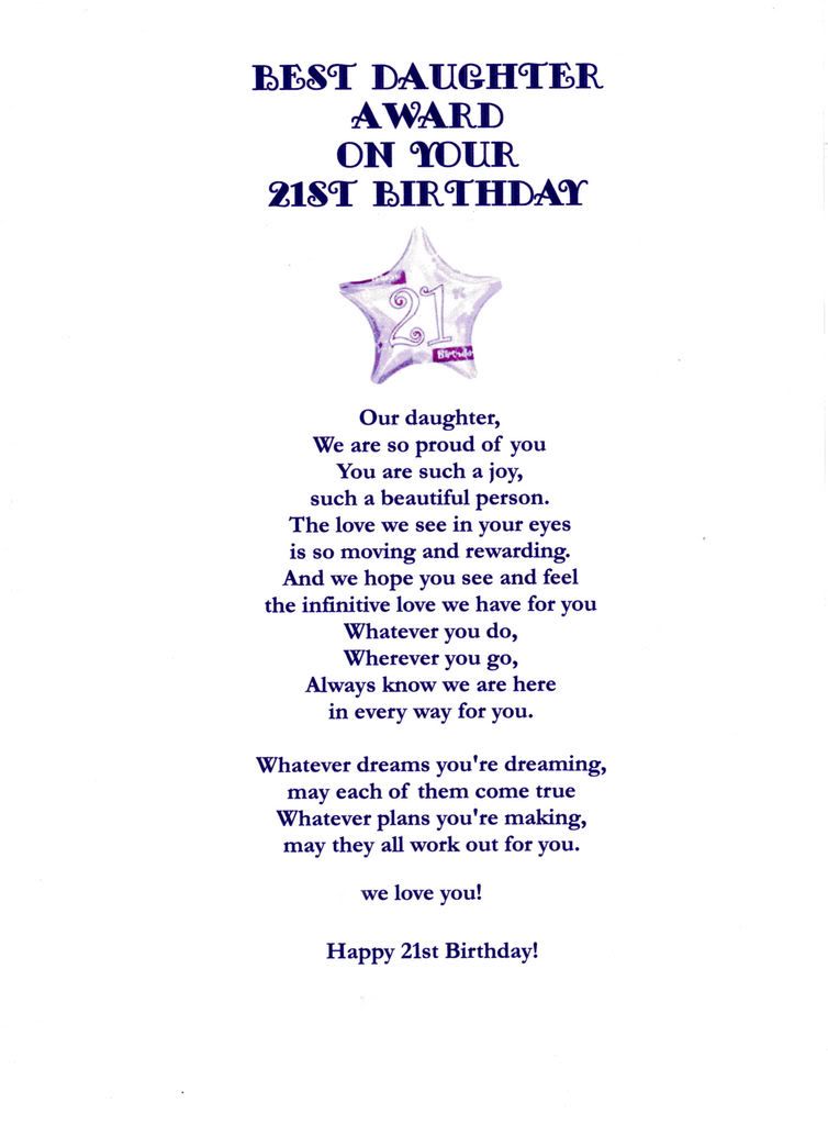 What To Say In A 21st Birthday Message